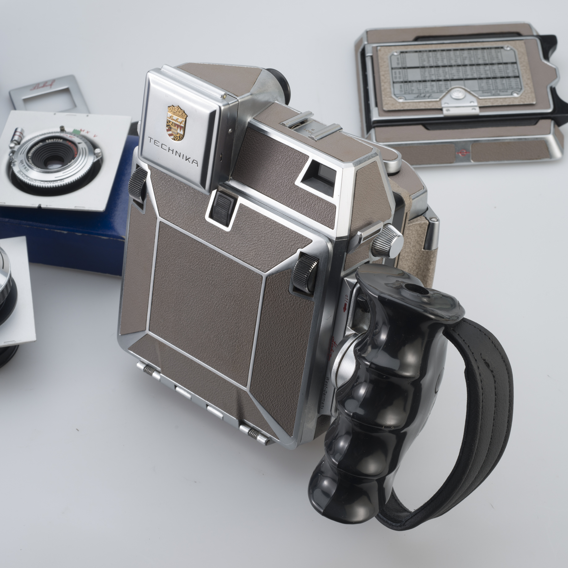 1958 Linhof Baby Technika IV 6x7 6x9 Camera Outfit w/ Original